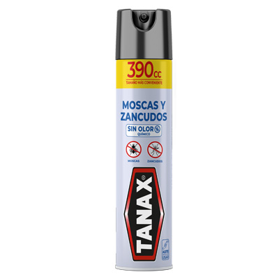  INSECTICIDA A/SOL 390 CC TANAX MOZCAS/ZANC S/OLOR 