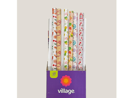  PAPEL REGALO 48 ROLL. X 2 PLIEGOS 6 DIS. FEM.CUTE 