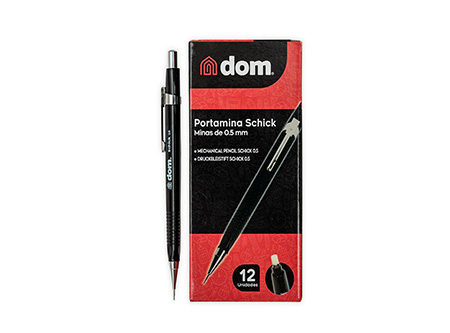  PORTAMINA 0.5MM DOM SCHICK NEGRO 