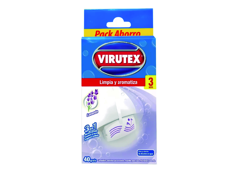  LIMPIADOR BA�O PASTILLA WC 40GR VIRUTEX CANAST.LAV 