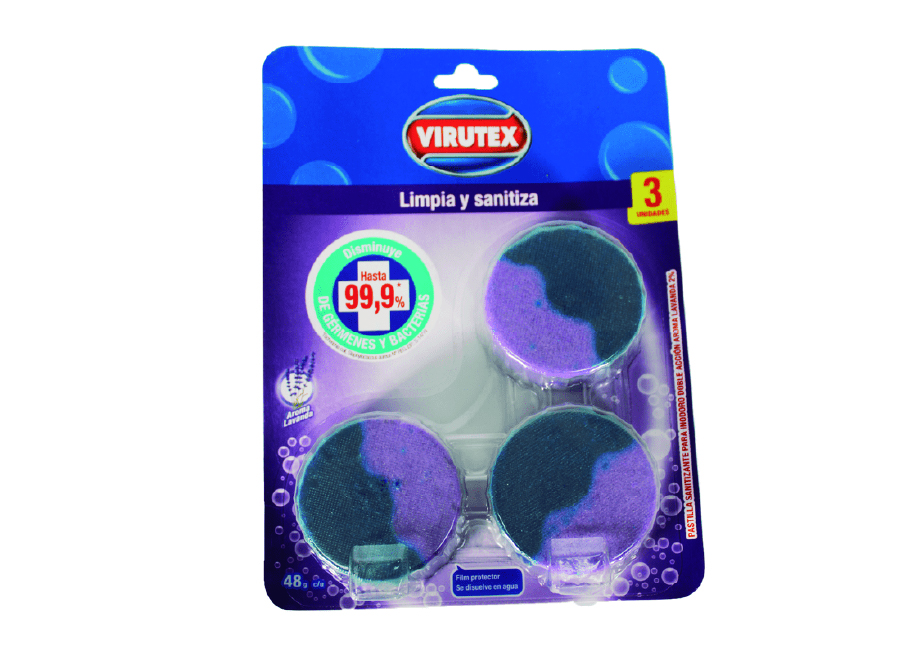  LIMPIADOR BA�O PASTILLA WC 48 GR VIRUTEX X 3UN 