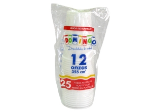  PLATO PLASTICO 23CM BLANCO TUC X 20 UN 