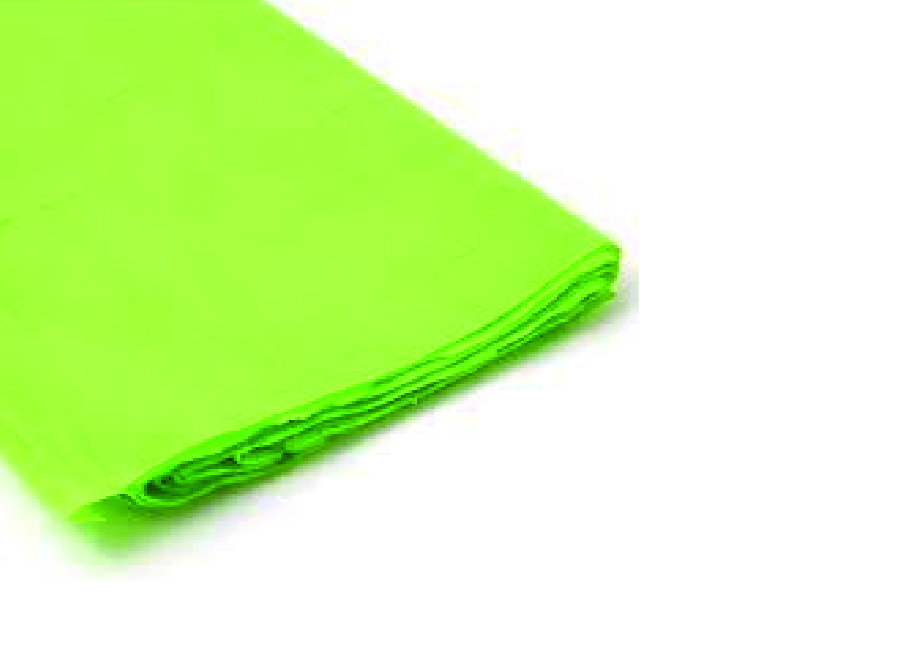  ESP. PAPEL CREPE 50X200 CM X 1 UN VERDE CLARO 