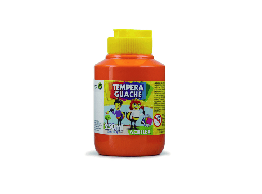 TEMPERA 250 CC.NARANJA ACRILEX 