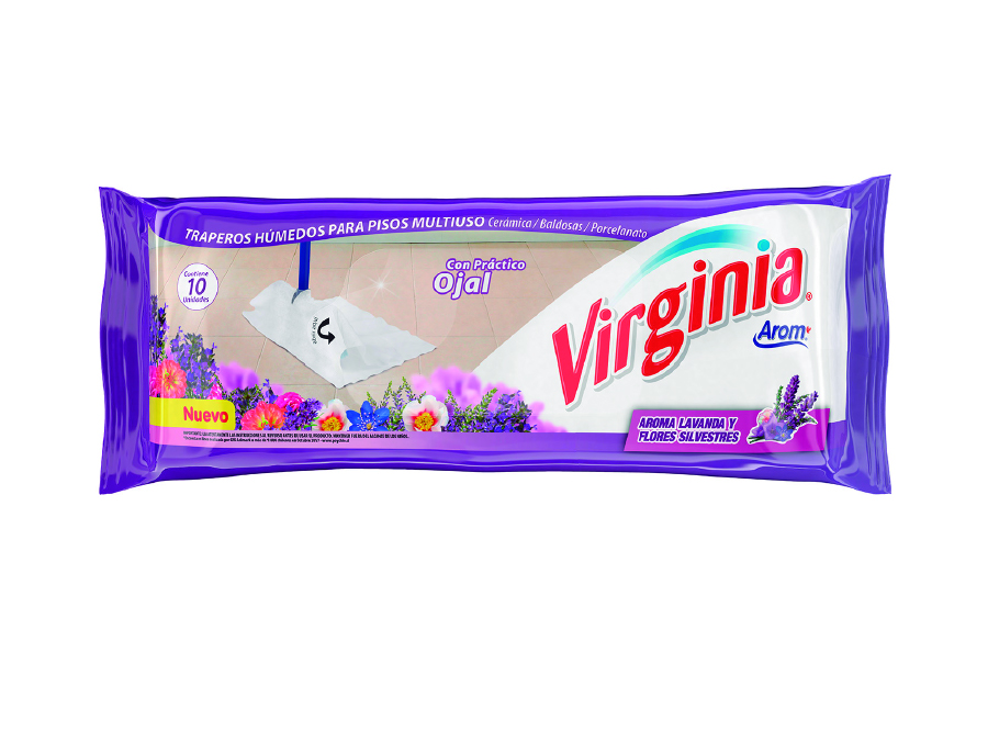  TRAPERO DESECHABLE PQ X 10 UN LAVANDA VIRGINIA 