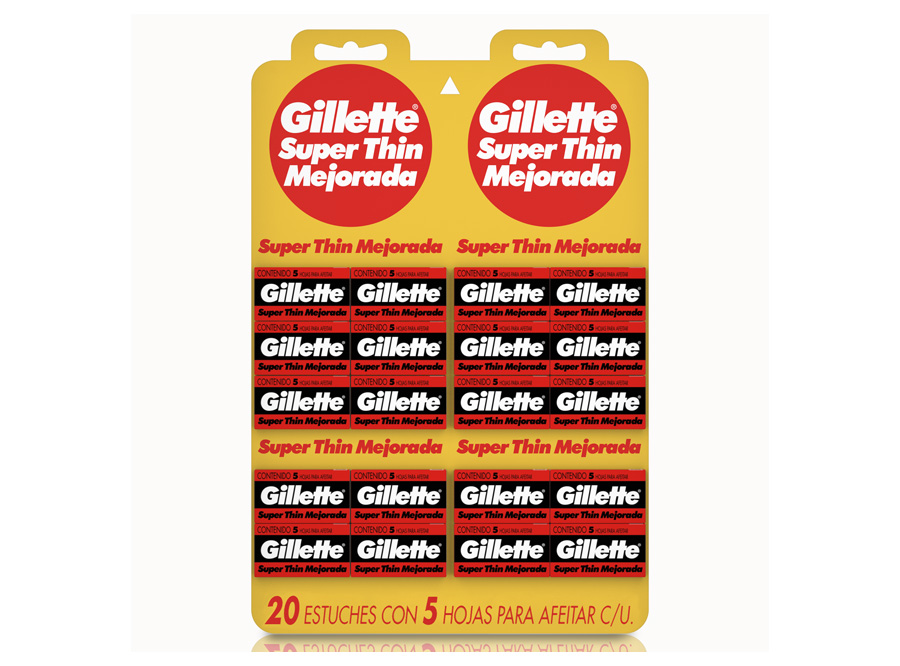  HOJA DE AFEITAR GILLETTE DP 20 ESTUCHES X 5 UN 