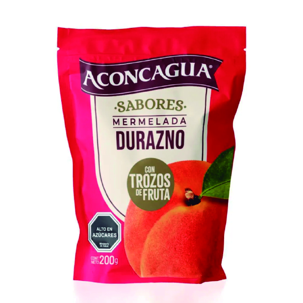  MERMELADA 200 GR ACONCAGUA TROZOS FRUTOS DEL SUR 