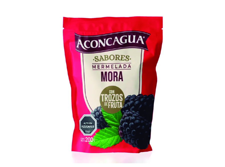  MERMELADA 200 GR ACONCAGUA TROZOS MORA DOYPACK 
