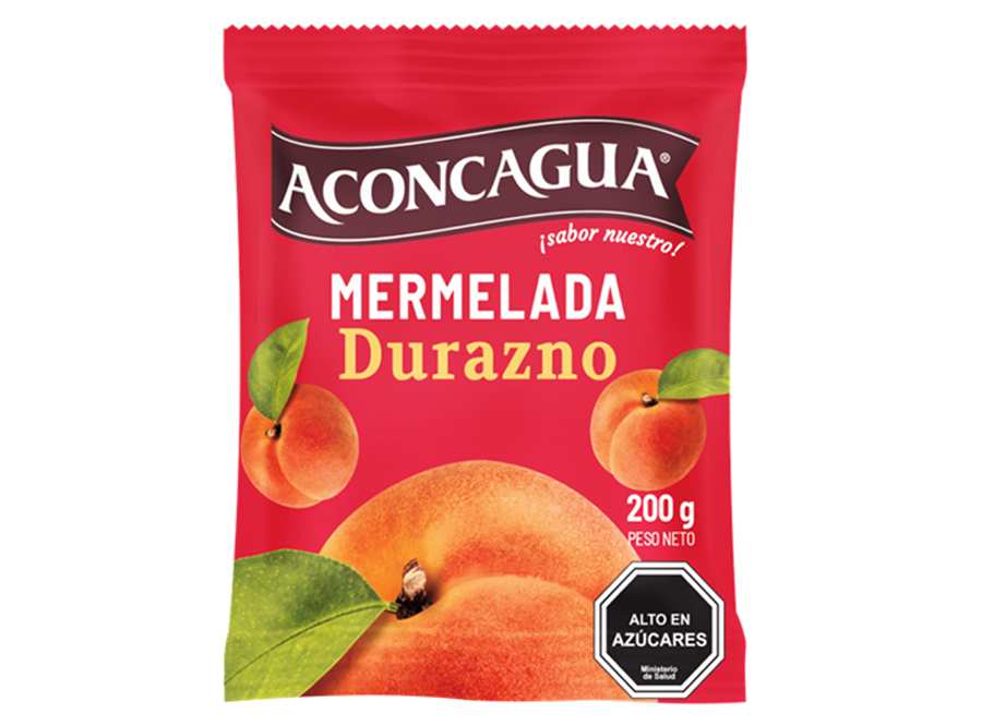  MERMELADA 200 GR ACONCAGUA TROZOS DURAZNO DOYPACK 