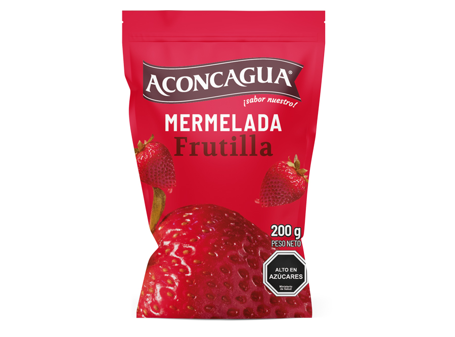  MERMELADA 200 GR ACONCAGUA TROZOS FRUTILLA DOYPACK 