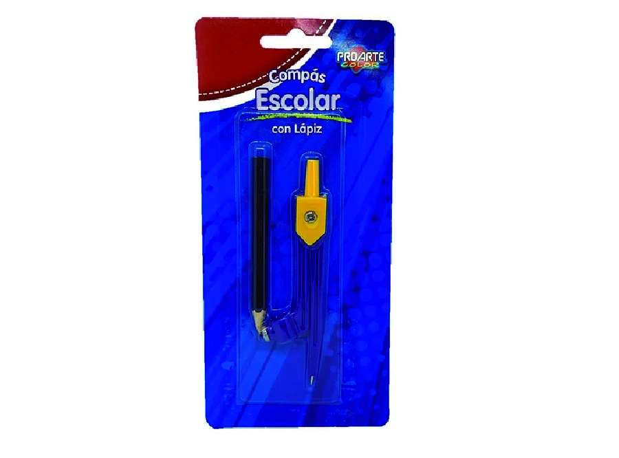  COMPAS PLASTICO C/LAPIZ PROARTE 