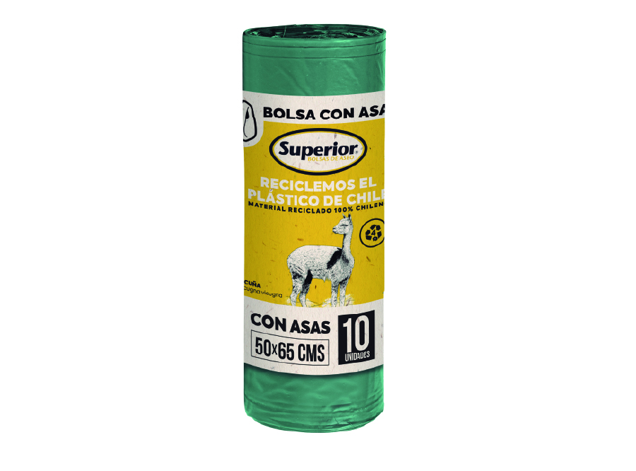  BOLSA BASURA ROLLO  50 X  65 PQX10 SUPERIOR C/ASAS 