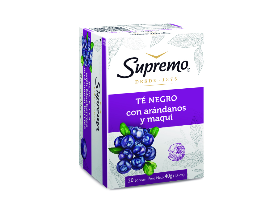  TE DP X 20 UN NEGRO C/ARANDANO Y MAQUI SUPREMO 