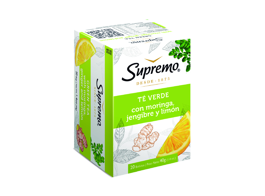  TE DP X 20 UN VERDE C/MORINGA JENG. LIMON SUPREMO 