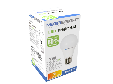  AMPOLLETA LED 7W E27 L.CALIDA MEGABRIGHT 