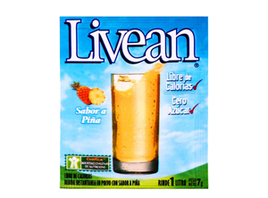  JUGO POLVO  7 GR LIVEAN X 10 UN S/AZ PI�A 