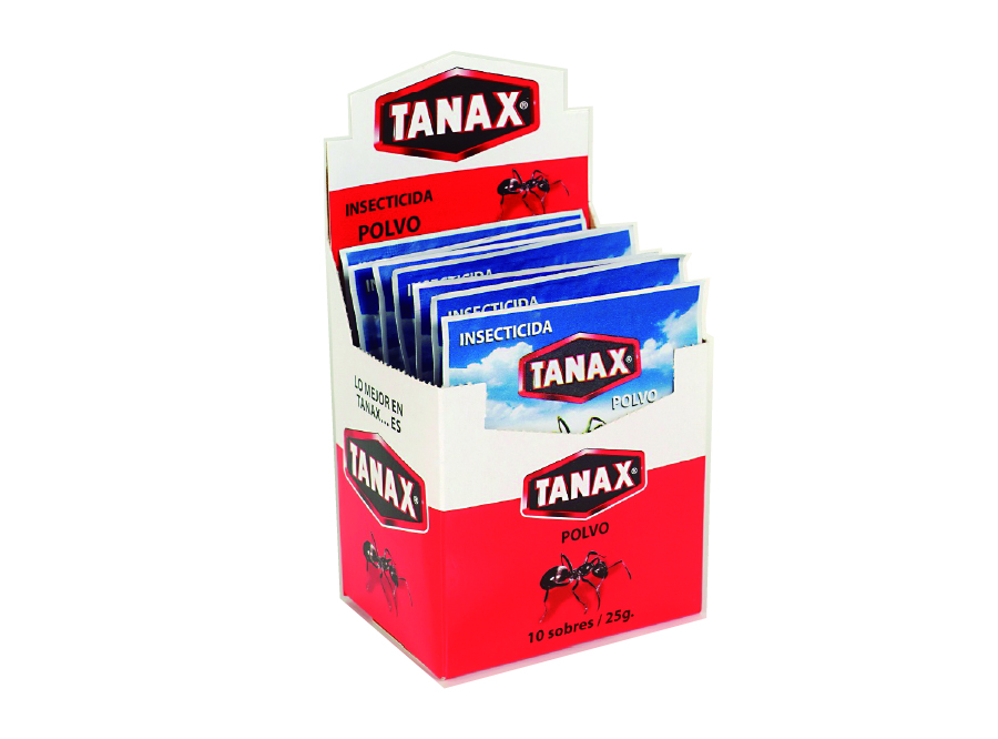  INSECTICIDA POLVO  25 GR TANAX X 10 UN T/INSECTO 
