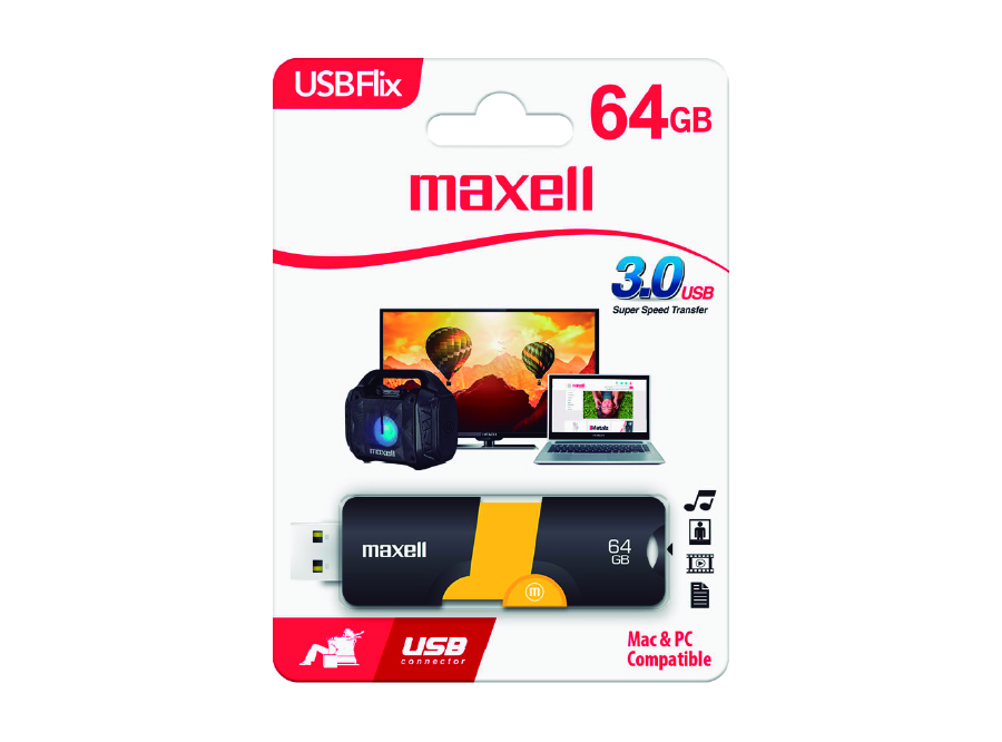  PEN DRIVE 64 GB MAXELL USB FLIX 