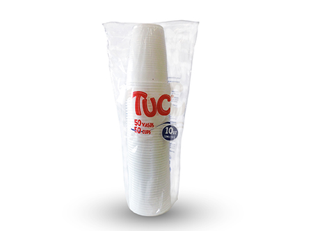  VASO BLANCO 300ML 10 ONZ TUC PQ X 50 UN 