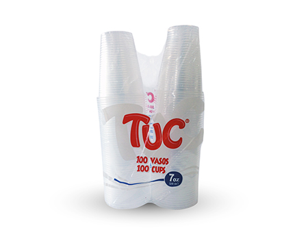  VASO TRANSP. 200ML 7 ONZ TUC PQ X 25 UN 