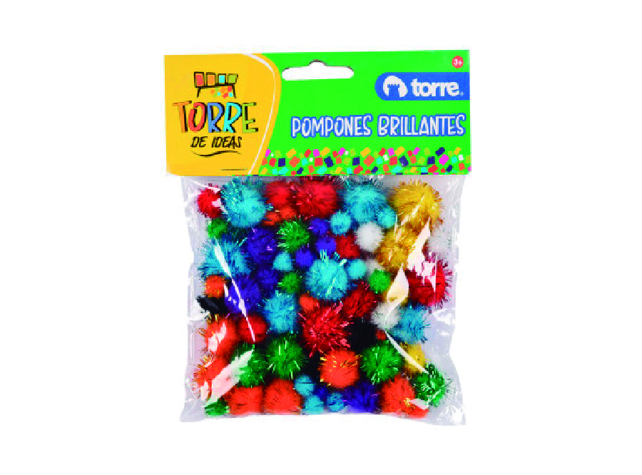  TORRE IDEAS POM-POM BRILLANTE CHICO X 78 UN 