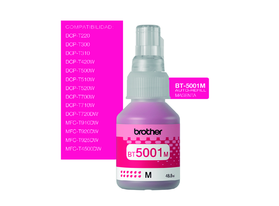  BOTELLA BROTHER BT5001-M DCP-T300/T500/T700 5000PG 