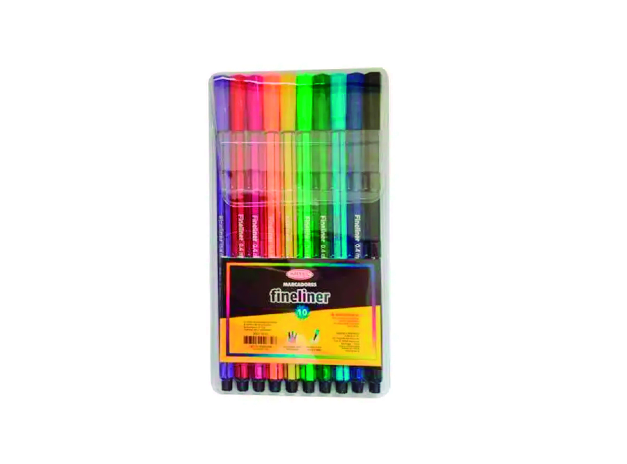  MARCADOR FINELINER DP X 10 COL. ARTEL 