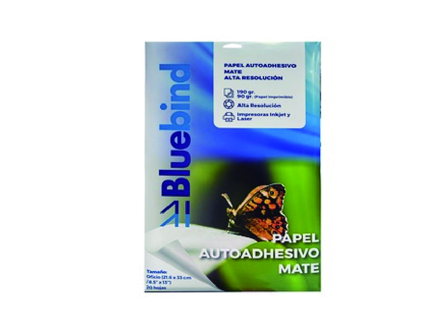  PAPEL FOTOG. ADHES.OFICIO HR 190/90GR 20HJ MATE 