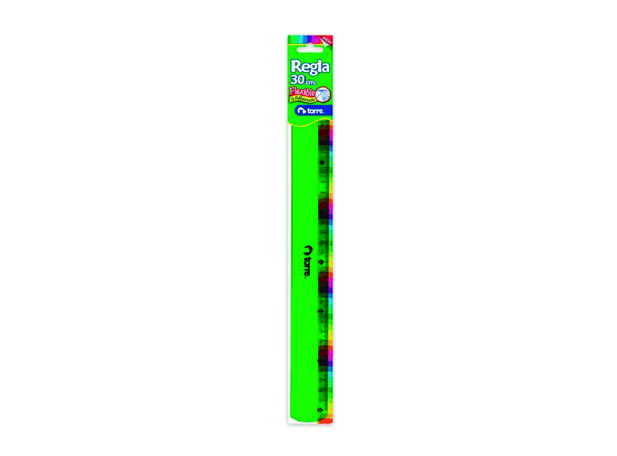  REGLA PLASTICA 30 CM. NEON SURT RS-CE TORRE 