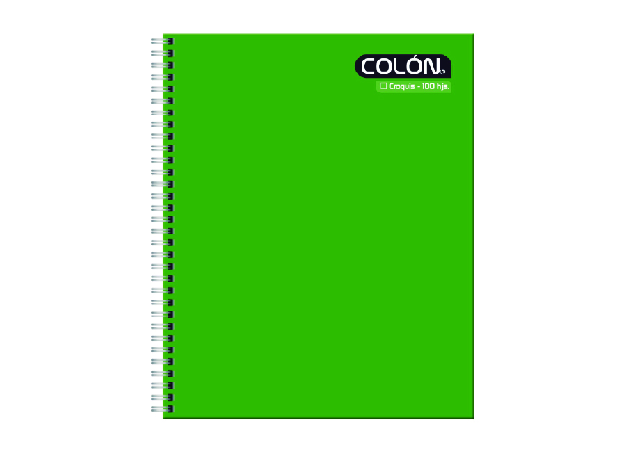  CUADERNO UNIV. E/D 100 HJ CROQUIS LISO T/S COLON 