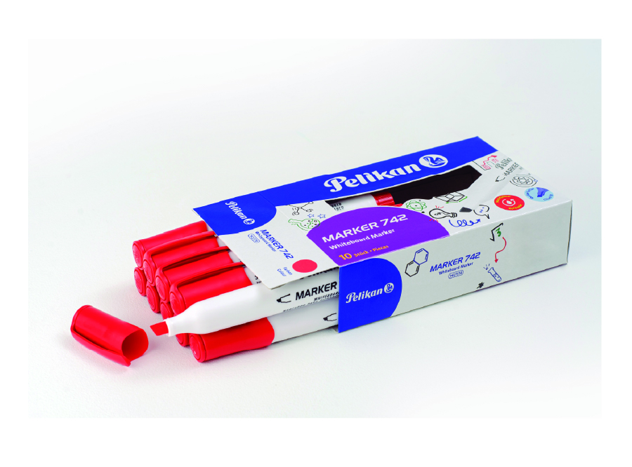  PLUMON PIZARRA 742 PELIKAN ROJO P.BISELADA 