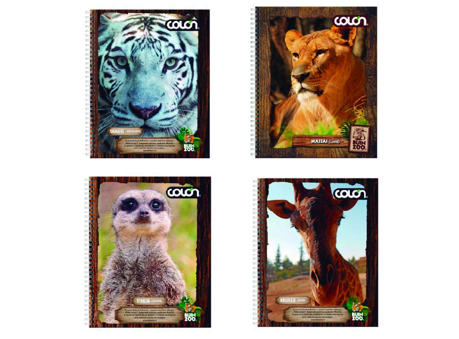  CUADERNO UNIV. E/D 100 HJ M7 COLON BUIN ZOO 