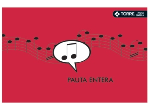  CUADERNO MUSICA PAUTA ENTERA 10 HJ TORRE 