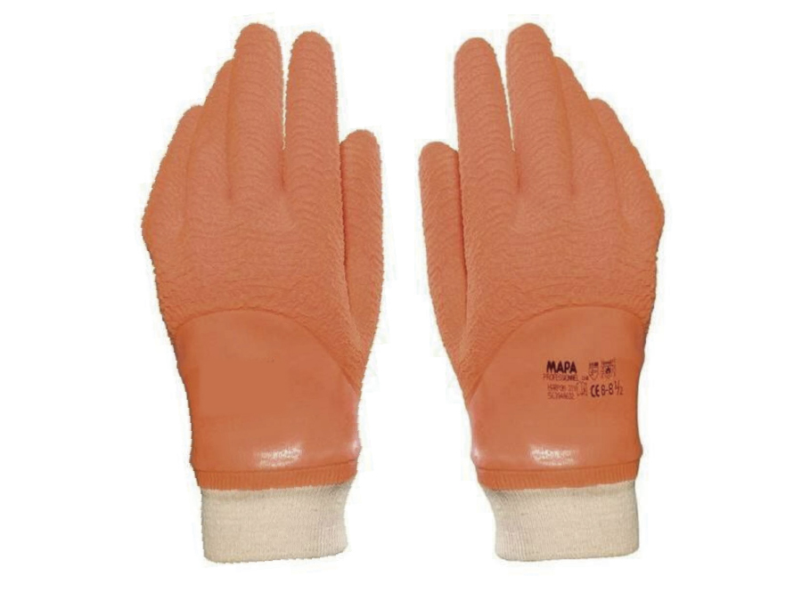  GUANTE ANTICORTE MAPA NARANJO PU�O TEJIDO 319 