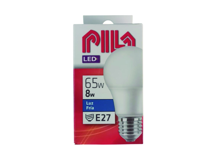  AMPOLLETA LED 8W LUZ FRIA PILA 