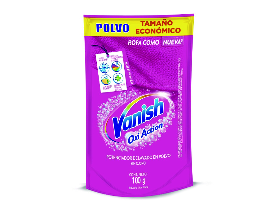  QUITAMANCHAS POLVO 100 GR DOYPACK VANISH R.COLOR 