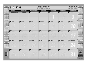  CALENDARIO ESCRITORIO 2026 BUHO 1992 