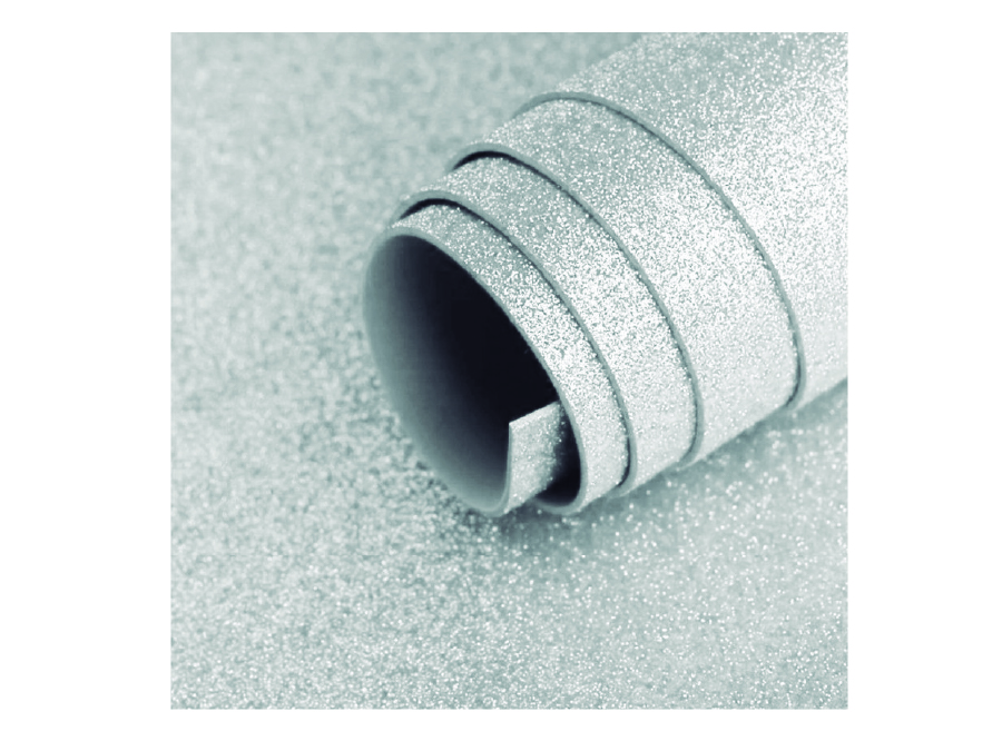  GOMA EVA 30X20 X 10 UN 2MM C/GLITTER BLANCO HAND 