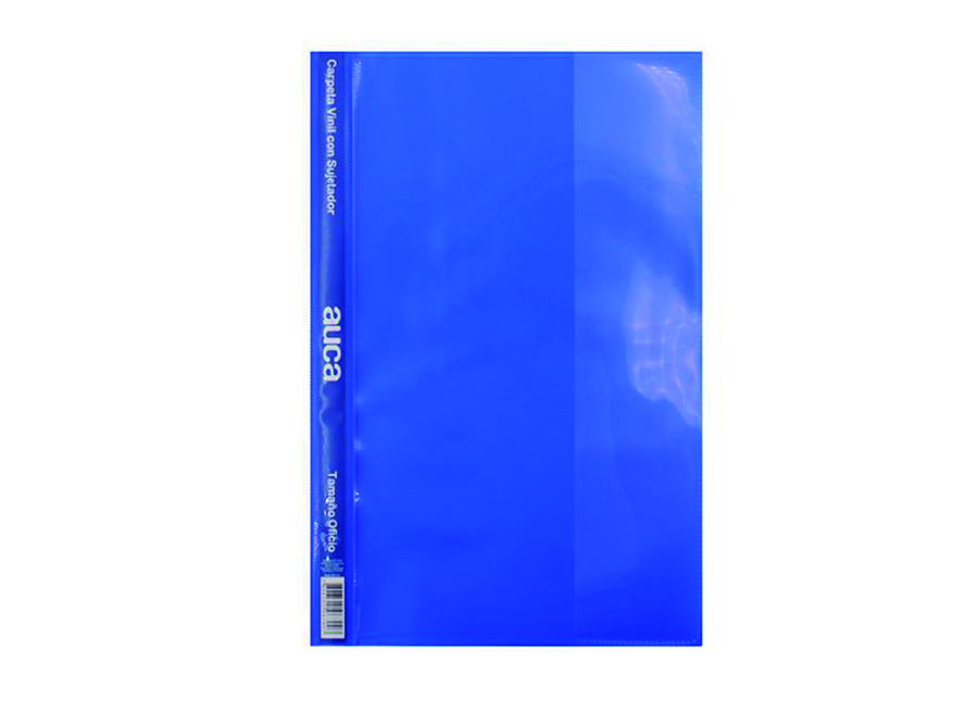  CARPETA VINIL OFICIO AZUL AUCA 