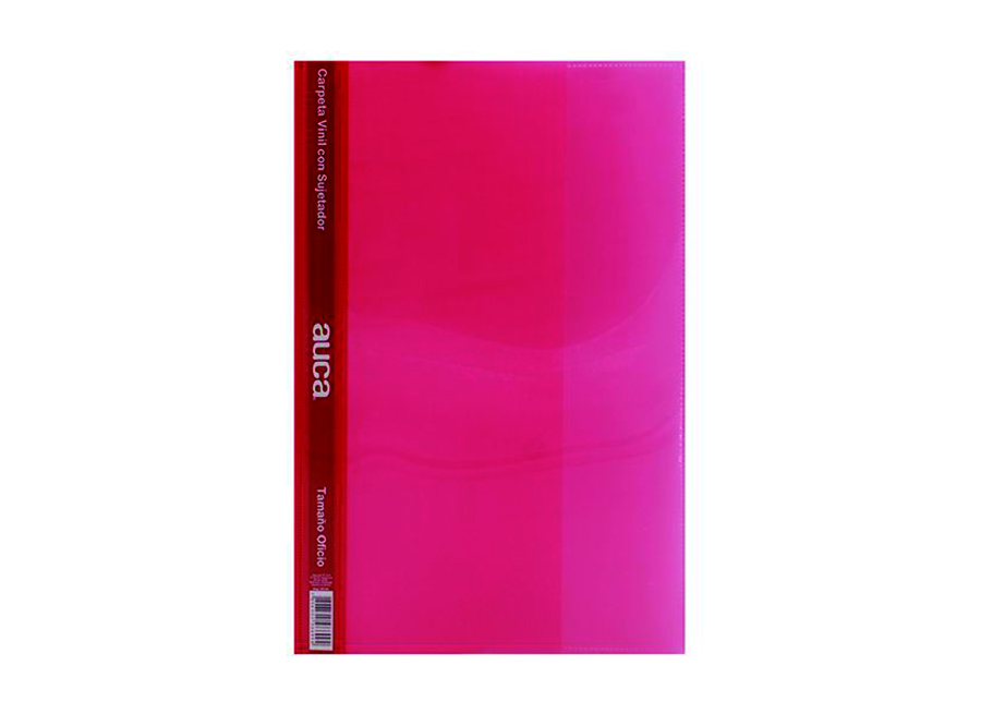  CARPETA VINIL OFICIO ROJA AUCA 