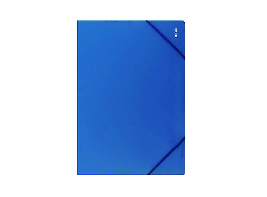  CARPETA CARTERA C/ELAST.OFICIO AZUL VINIL AUCA 