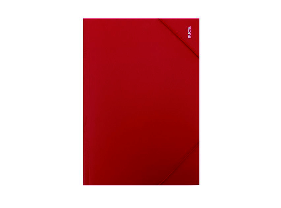  CARPETA CARTERA C/ELAST.OFICIO ROJA VINIL AUCA 