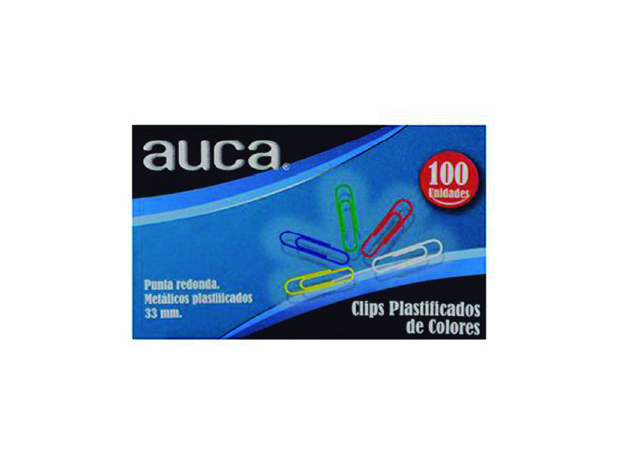  CLIPS METALICO PTA REDONDA  33MM X 100 UN COLORAUC 
