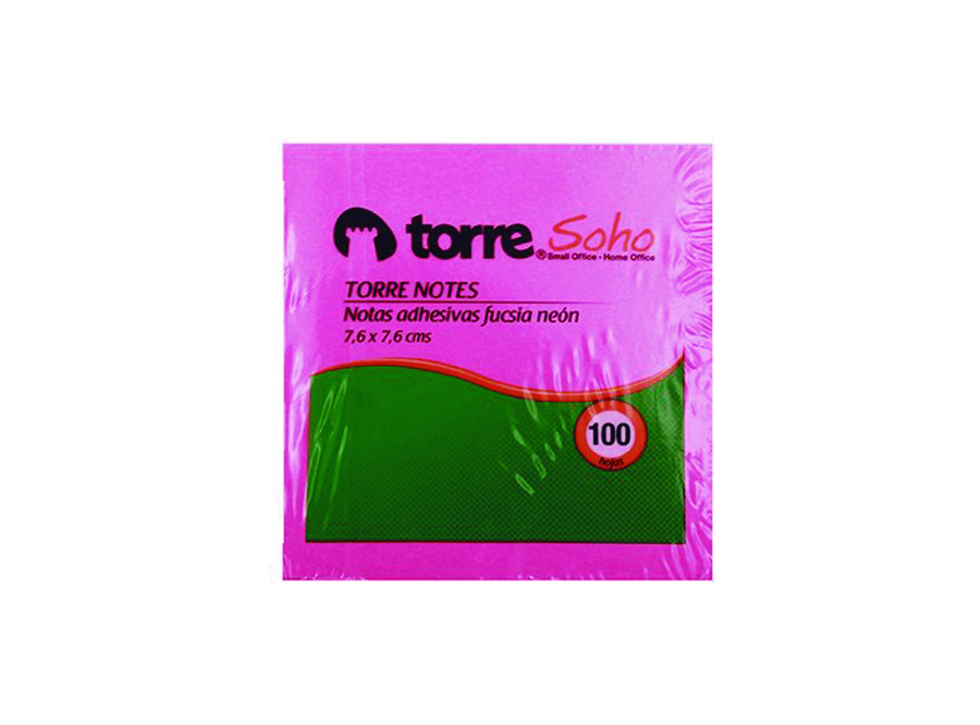  NOTA ADHE. MEDIANA 100 HJ FUCSIA NEON TORRE 