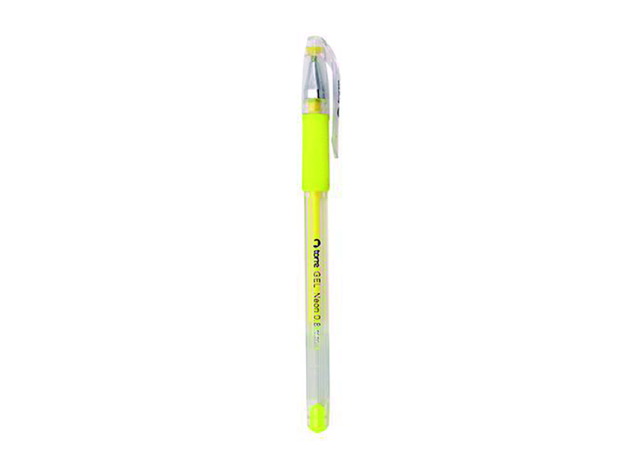  BOLIGRAFO GEL 0.8 AMARILLO NEON TORRE 