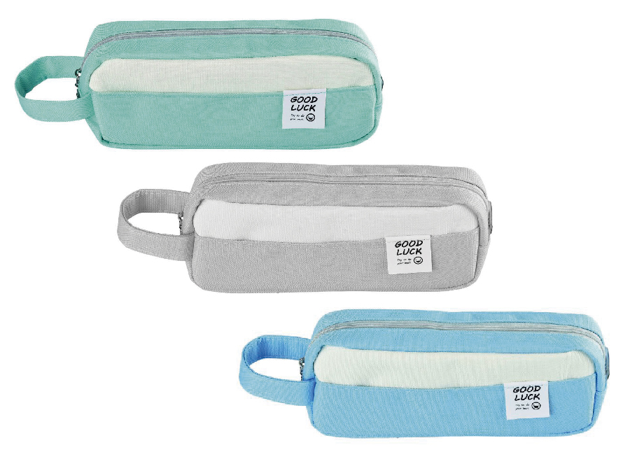  ESTUCHE ESCOLAR LISO TORRE COL. SURT.PASTEL 20X8CM 