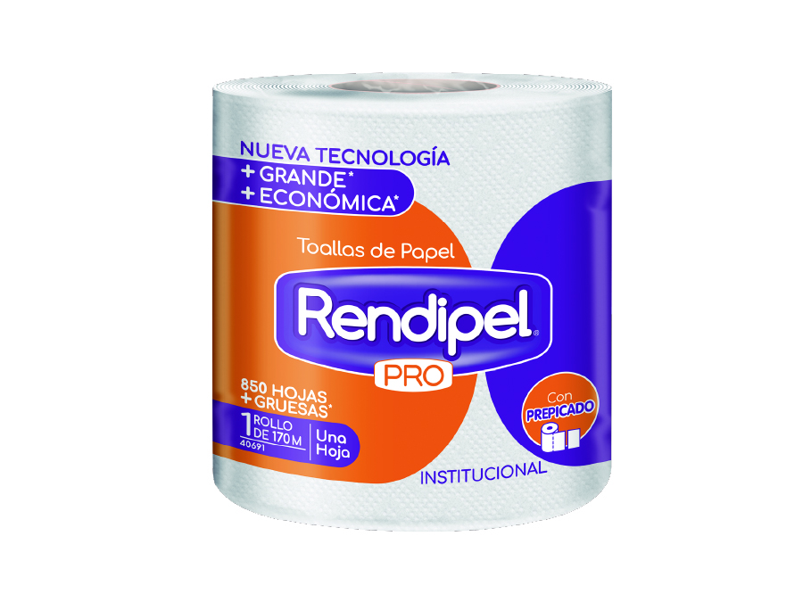  TOALLA PAPEL  1 ROLL. 170 MT H/S RENDIPEL PRO40691 