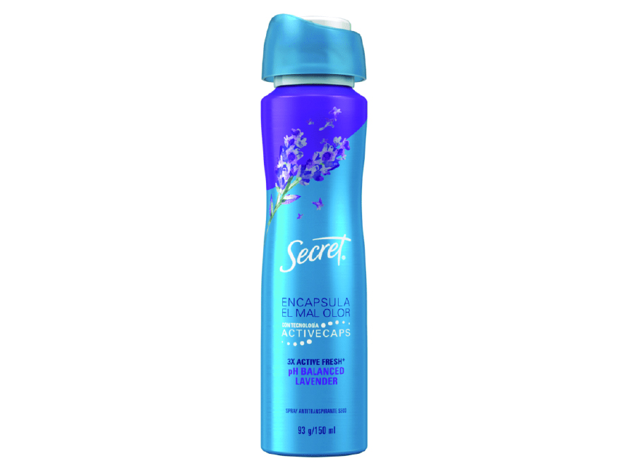  DESODORANTE AEROSOL 93 GR SECRET LAVANDA MUJER 