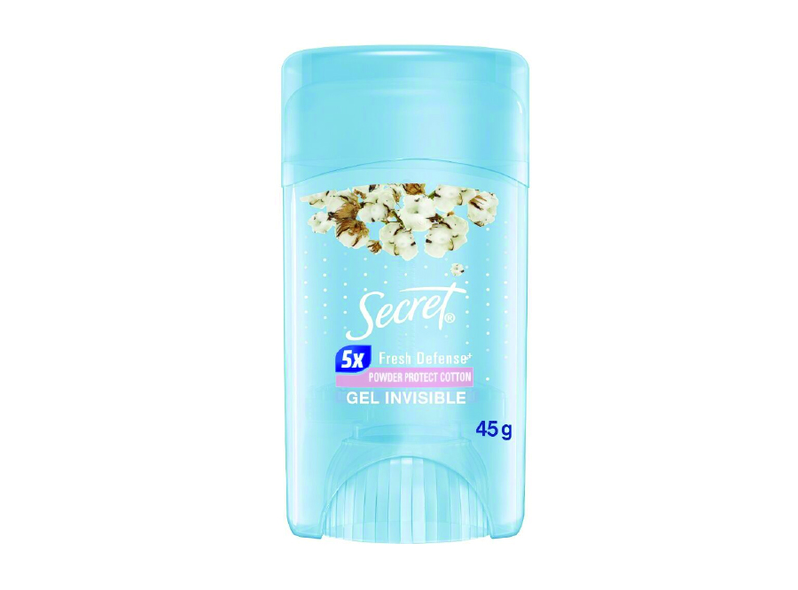  DESODORANTE GEL  45 GR SECRET ALGODON MUJER 