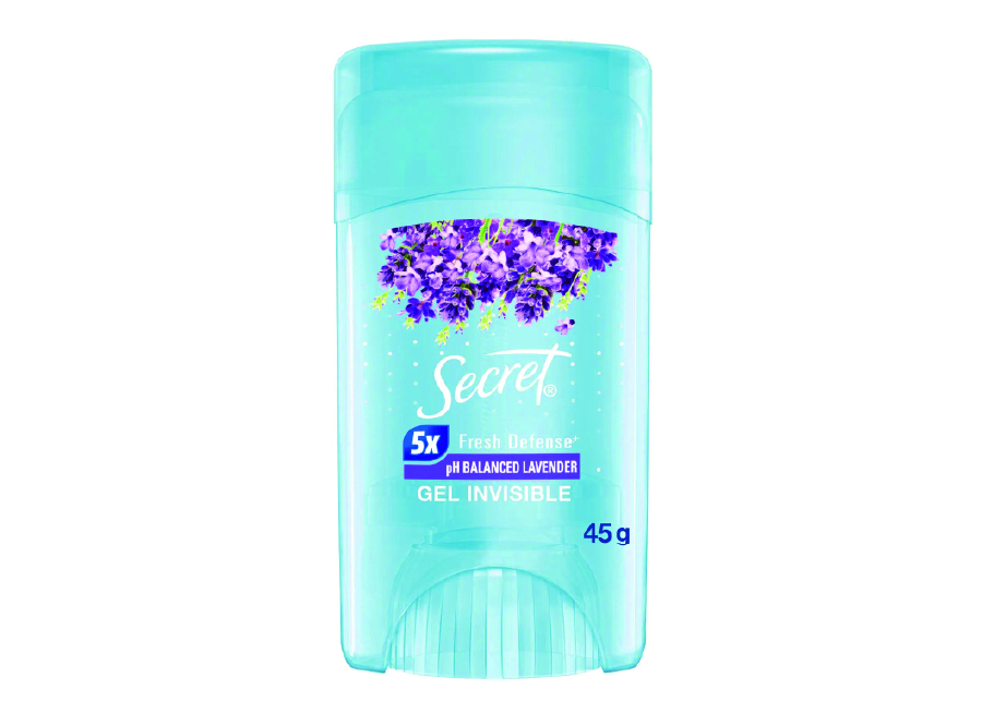  DESODORANTE GEL  45 GR SECRET LAVANDA MUJER 